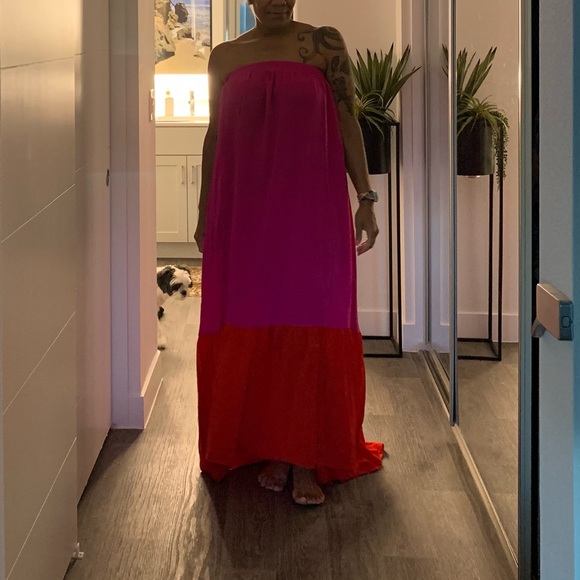 TCEC dress pink/red size M - Picture 2 of 12